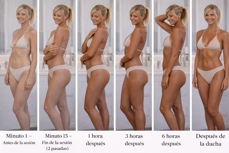 Sistema de bronceado profesional sin sol e-bronce